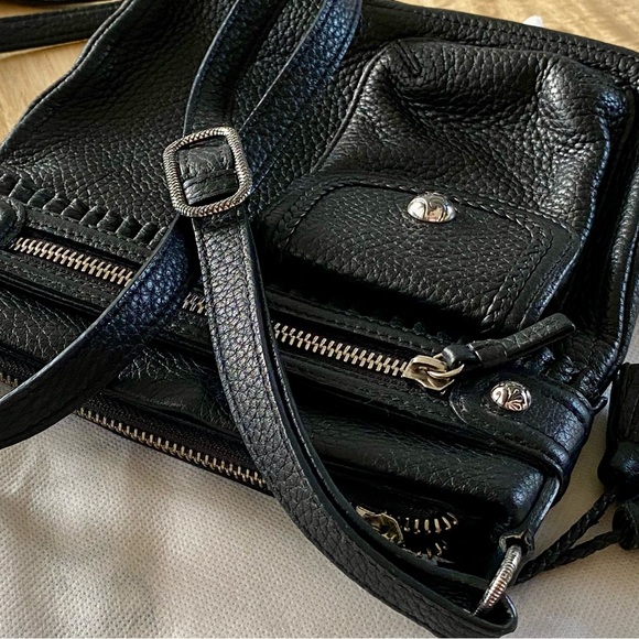 Brighton Crossbody with Ruffle Trim pebbled leather bag - Picture 5 of 15